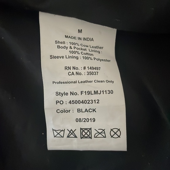 NWOT JOE'S JEANS LEATHER MOTO BIKER ZIP JACKET Sz M - Picture 10 of 14